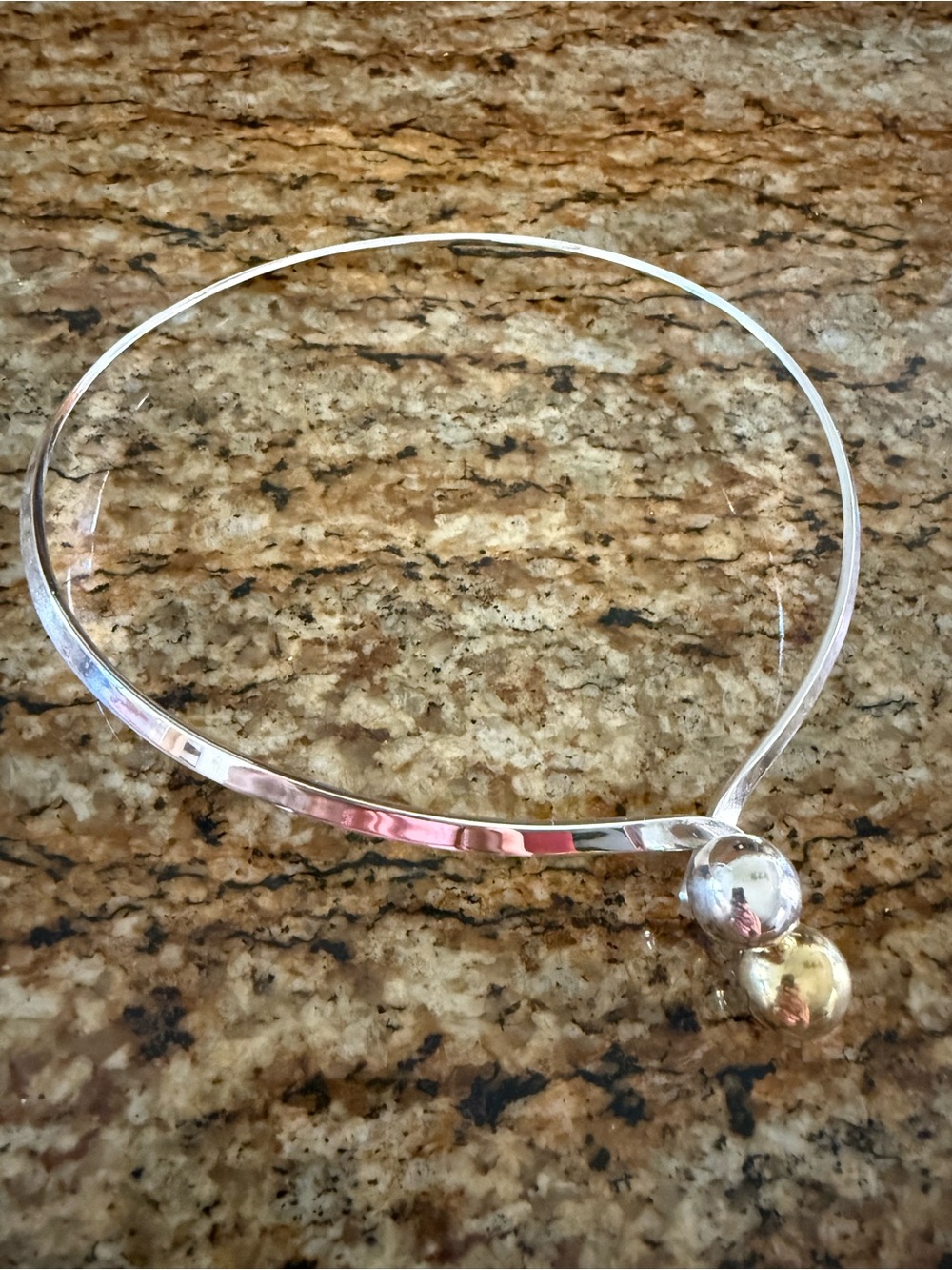 Vintage Mexican Sterling Silver Torque Collar Necklace 925 Bypass Choker 40g